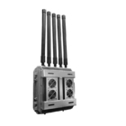 Outdoors 24 Hour 7 Day Aluminum Alloy Fixed Drone Signal Jammer With Cool Fan
