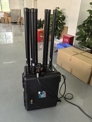1 km multiband Voertuig mobiele telefoon bom drone VHF UHF GPS afstandsbediening jammer 20-6000MHz VIP-bescherming