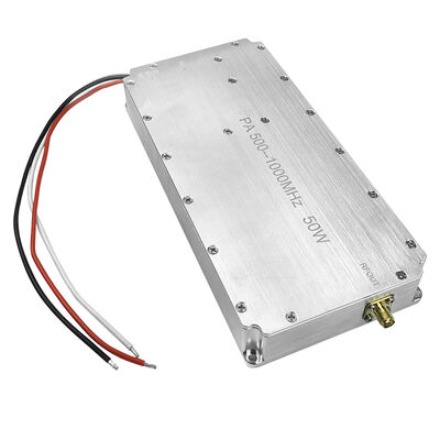 Aluminium buitenmantel 500-1000MHz 50W breedband RF-vermogenversterker voor draadloze signaalbasisstations