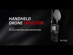 Gepersonaliseerde handheld signaaldetector 1,5-2 km 3 kanaal voor anti FPV